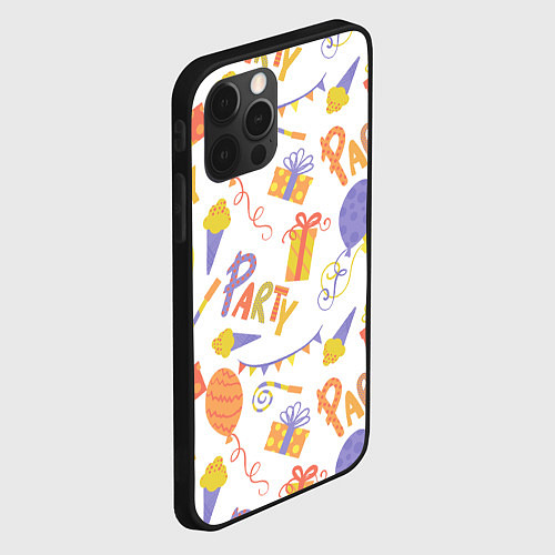 Чехол iPhone 12 Pro Max Party style / 3D-Черный – фото 2