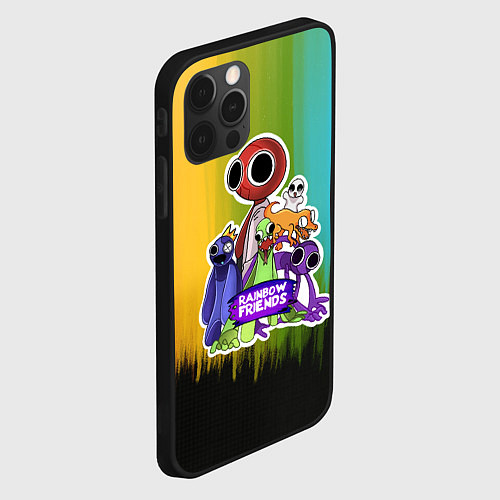 Чехол iPhone 12 Pro Max Компания радужных друзей / 3D-Черный – фото 2