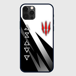 Чехол для iPhone 12 Pro Max The witcher - знаки, цвет: 3D-черный