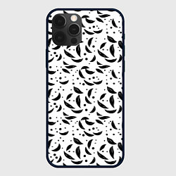 Чехол для iPhone 12 Pro Max Черный листопад, цвет: 3D-черный