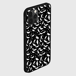 Чехол для iPhone 12 Pro Max Белый листопад, цвет: 3D-черный — фото 2