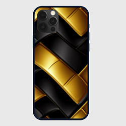 Чехол для iPhone 12 Pro Max Gold black luxury, цвет: 3D-черный