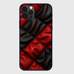 Чехол iPhone 12 Pro Max Red black luxury