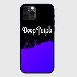 Чехол для iPhone 12 Pro Max Deep Purple purple grunge, цвет: 3D-черный