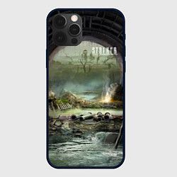 Чехол для iPhone 12 Pro Max Stalker выход из коллектор, цвет: 3D-черный