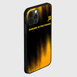 Чехол для iPhone 12 Pro Max Darling in the FranXX - gold gradient: символ свер, цвет: 3D-черный — фото 2