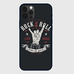 Чехол для iPhone 12 Pro Max Rock and roll - жест козы, цвет: 3D-черный