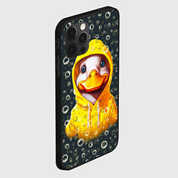 Чехол для iPhone 12 Pro Max Забавный утёнок в капюшоне, цвет: 3D-черный — фото 2