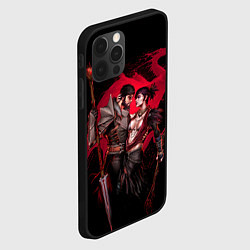 Чехол для iPhone 12 Pro Max Серый страж и Морриган, цвет: 3D-черный — фото 2