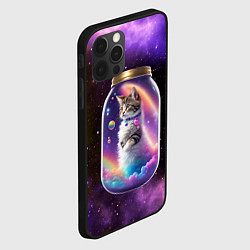 Чехол для iPhone 12 Pro Max Котик в звездном небе, цвет: 3D-черный — фото 2