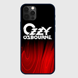 Чехол для iPhone 12 Pro Max Ozzy Osbourne red plasma, цвет: 3D-черный