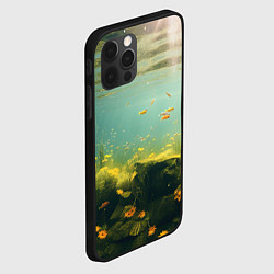 Чехол для iPhone 12 Pro Max Рыбки в море, цвет: 3D-черный — фото 2