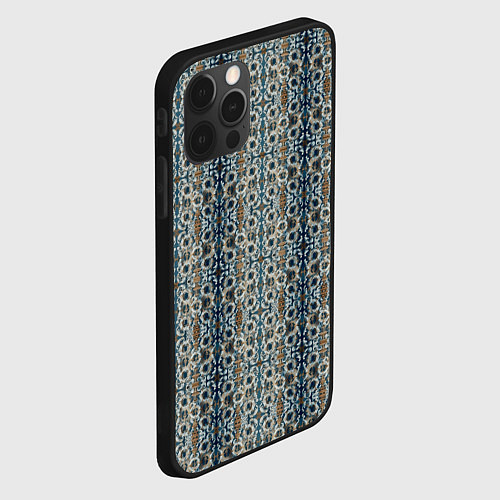 Чехол iPhone 12 Pro Max Мраморные цепи / 3D-Черный – фото 2