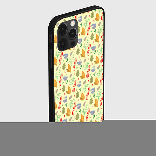 Чехол iPhone 12 Pro Max Flower paradise / 3D-Черный – фото 2