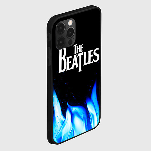 Чехол iPhone 12 Pro Max The Beatles blue fire / 3D-Черный – фото 2