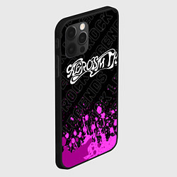 Чехол для iPhone 12 Pro Max Aerosmith rock legends: символ сверху, цвет: 3D-черный — фото 2