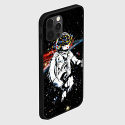 Чехол для iPhone 12 Pro Max Космонавт играет рок на гитаре, цвет: 3D-черный — фото 2