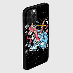 Чехол для iPhone 12 Pro Max A planet in the form of a skull - pop art, цвет: 3D-черный — фото 2