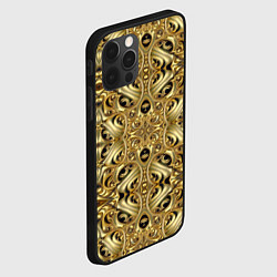 Чехол для iPhone 12 Pro Max Золотая кольчуга, цвет: 3D-черный — фото 2