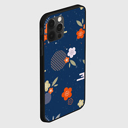 Чехол для iPhone 12 Pro Max Орнамент японского кимоно, цвет: 3D-черный — фото 2