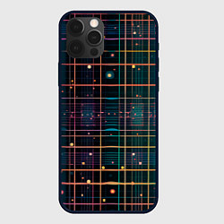 Чехол для iPhone 12 Pro Max Лучи и огоньки, цвет: 3D-черный