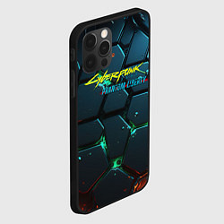 Чехол для iPhone 12 Pro Max Cyberpunk 2077 phantom liberty logo, цвет: 3D-черный — фото 2