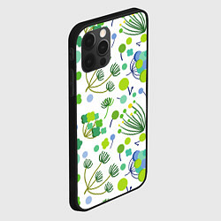 Чехол для iPhone 12 Pro Max Green bloom, цвет: 3D-черный — фото 2