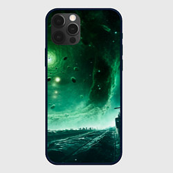 Чехол для iPhone 12 Pro Max Космическая буря, цвет: 3D-черный