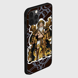 Чехол для iPhone 12 Pro Max Бог Один повелитель древних славян, цвет: 3D-черный — фото 2