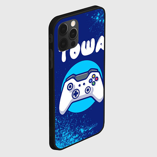 Чехол iPhone 12 Pro Max Тоша геймер / 3D-Черный – фото 2