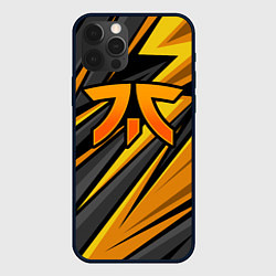 Чехол для iPhone 12 Pro Max Fnatic - киберспорт желтый, цвет: 3D-черный