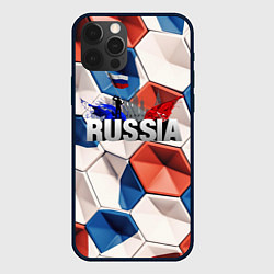 Чехол для iPhone 12 Pro Max Плиты Россия, цвет: 3D-черный