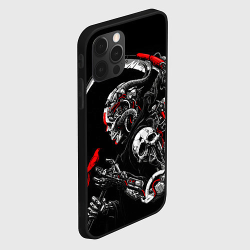 Чехол iPhone 12 Pro Max Cyberpunk death / 3D-Черный – фото 2