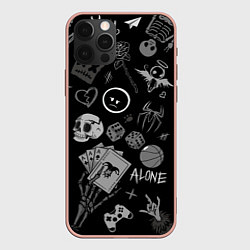 Чехол для iPhone 12 Pro Max Sad art, цвет: 3D-светло-розовый