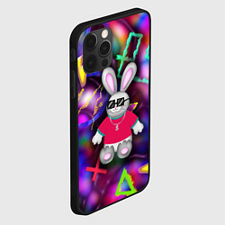 Чехол для iPhone 12 Pro Max Кролик в футболке, цвет: 3D-черный — фото 2