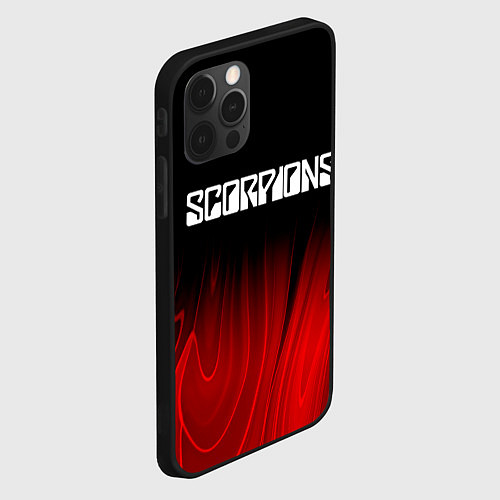 Чехол iPhone 12 Pro Max Scorpions red plasma / 3D-Черный – фото 2