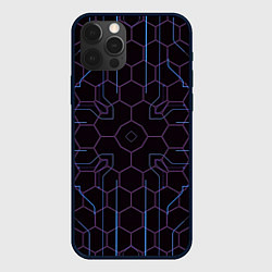 Чехол для iPhone 12 Pro Max Электролинии, цвет: 3D-черный
