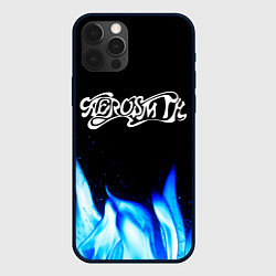 Чехол для iPhone 12 Pro Max Aerosmith blue fire, цвет: 3D-черный