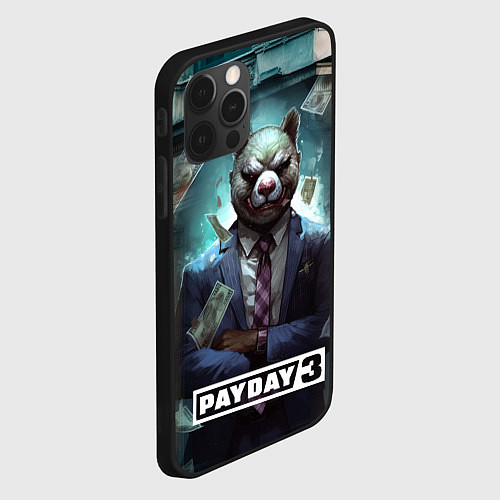 Чехол iPhone 12 Pro Max Payday 3 bear / 3D-Черный – фото 2