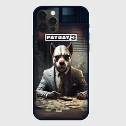 Чехол для iPhone 12 Pro Max Bulldog payday 3, цвет: 3D-черный