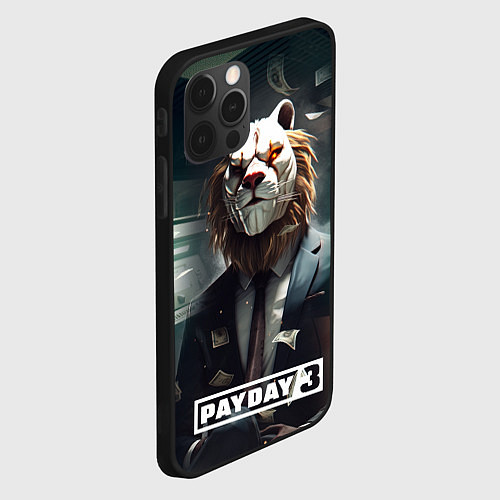 Чехол iPhone 12 Pro Max Payday 3 lion / 3D-Черный – фото 2