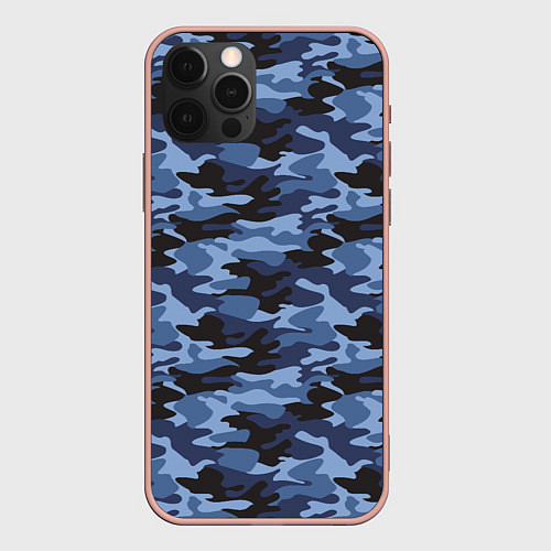 Чехол iPhone 12 Pro Max Камуфляж Омона и Росгвардии / 3D-Светло-розовый – фото 1