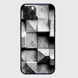 Чехол для iPhone 12 Pro Max Каменные плиты и обман зрения, цвет: 3D-черный