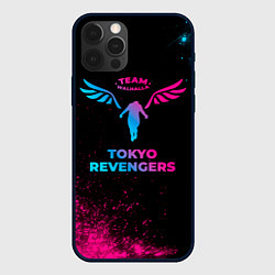 Чехол для iPhone 12 Pro Max Tokyo Revengers - neon gradient, цвет: 3D-черный