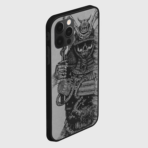 Чехол iPhone 12 Pro Max Призрак Самурай / 3D-Черный – фото 2