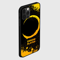 Чехол для iPhone 12 Pro Max Demon Slayer - gold gradient, цвет: 3D-черный — фото 2