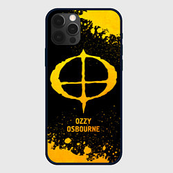 Чехол для iPhone 12 Pro Max Ozzy Osbourne - gold gradient, цвет: 3D-черный