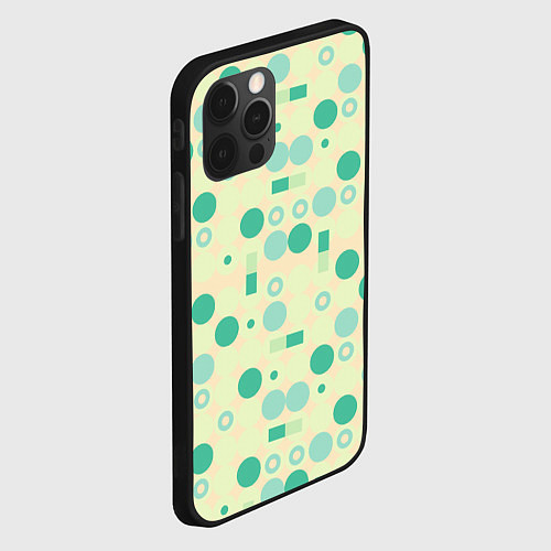 Чехол iPhone 12 Pro Max Art green / 3D-Черный – фото 2