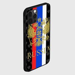 Чехол для iPhone 12 Pro Max Russia, цвет: 3D-черный — фото 2