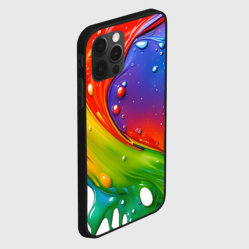 Чехол iPhone 12 Pro Max Палитра цветов / 3D-Черный – фото 2